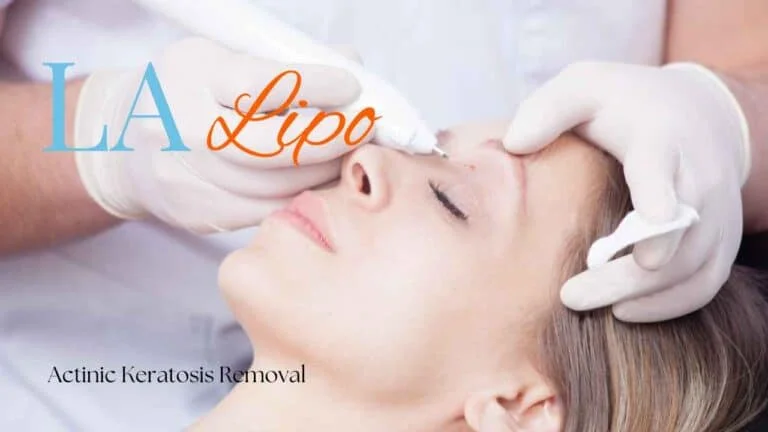 Woman receiving Actinic Keratosis Removal Treatment Collier's Wood