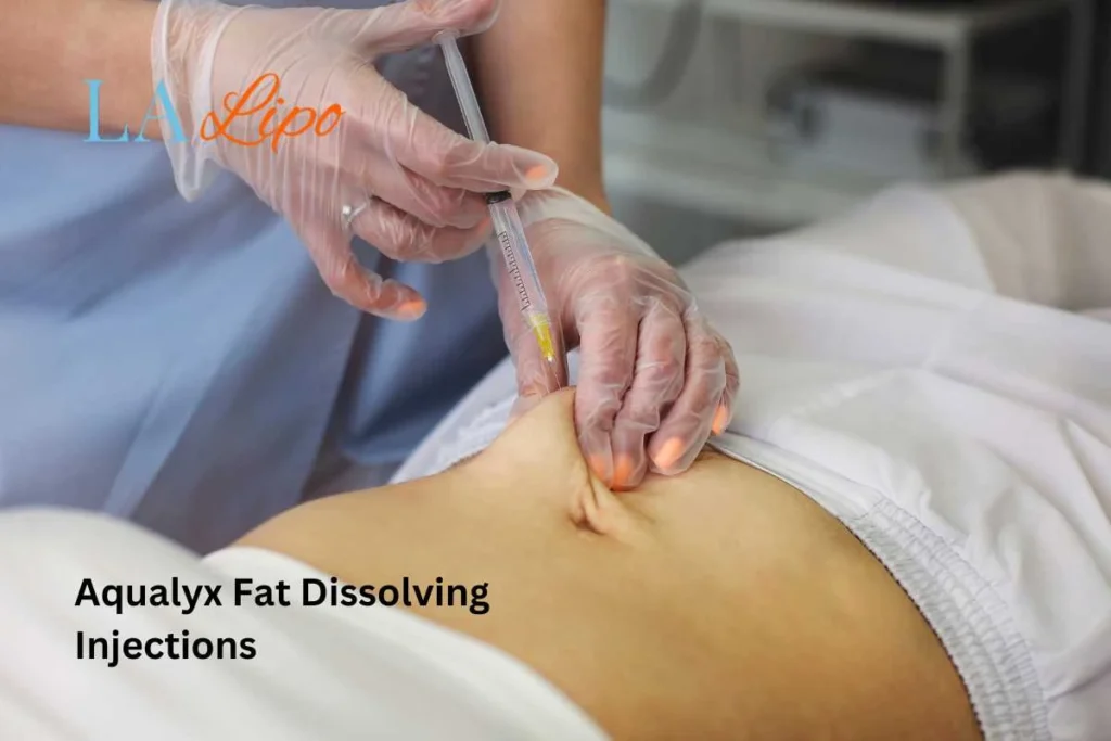 woman having fat dissolving injections Collier's Wood in the stomach