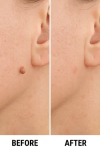 Skin tags removal Collier's Wood before and after