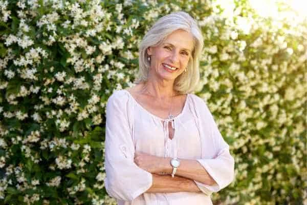 Older woman happy with urinary incontinence treatment Collier's Wood