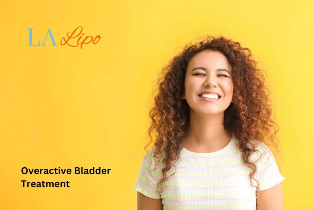 woman smiling about overactive bladder treatment Collier's Wood solutions